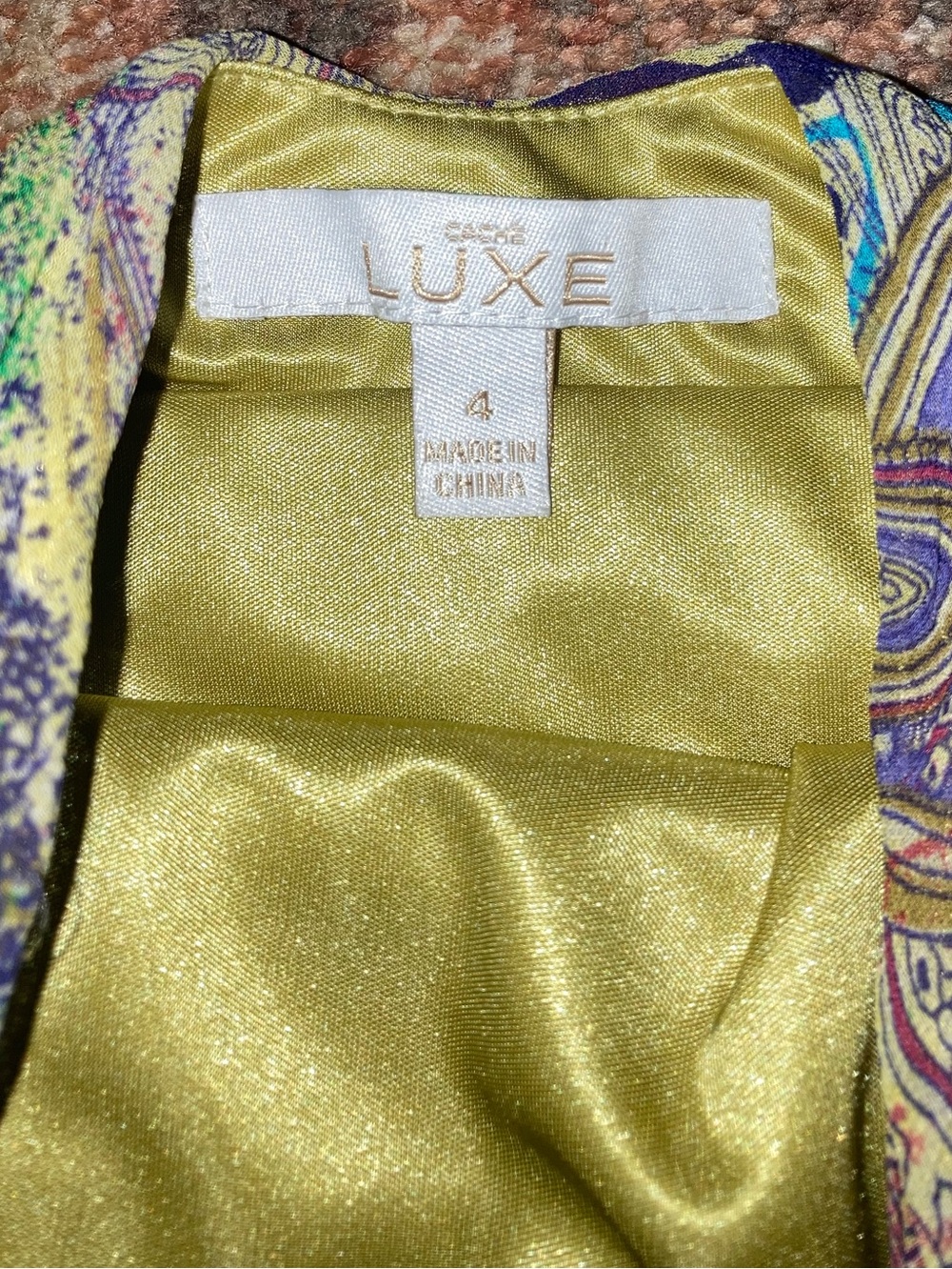 Multicolored Beaded Silk Gown - Picture 9 of 9